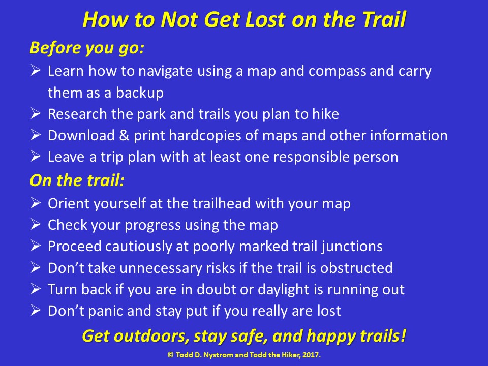 How to Not Get Lost Infographic